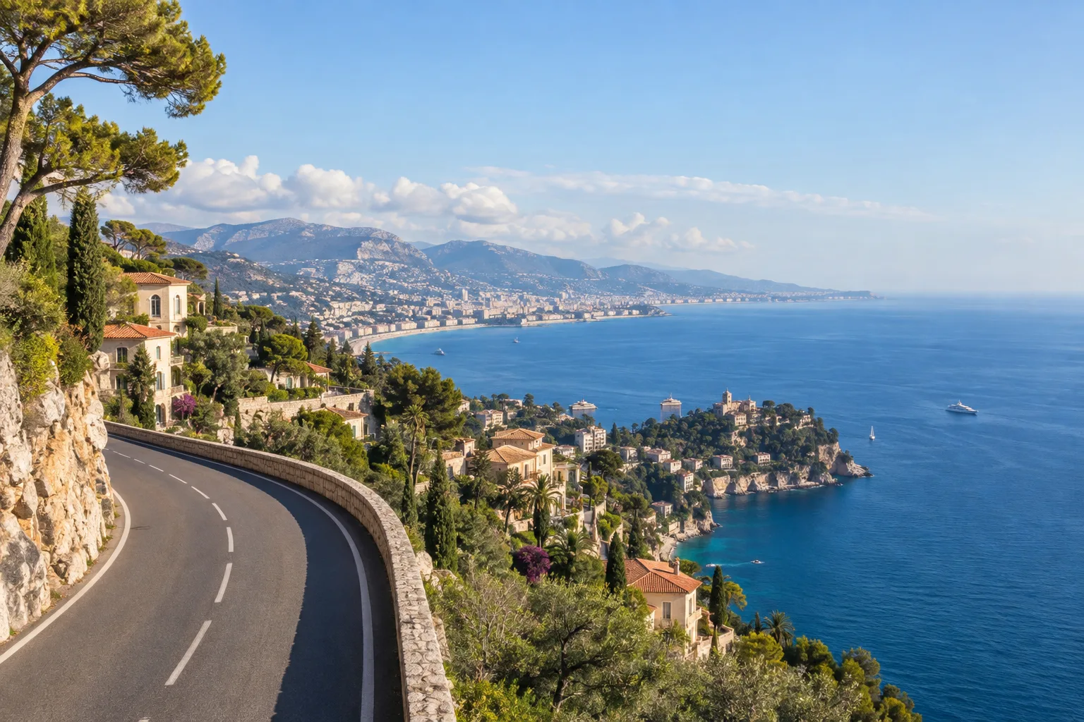 French Riviera coastline
