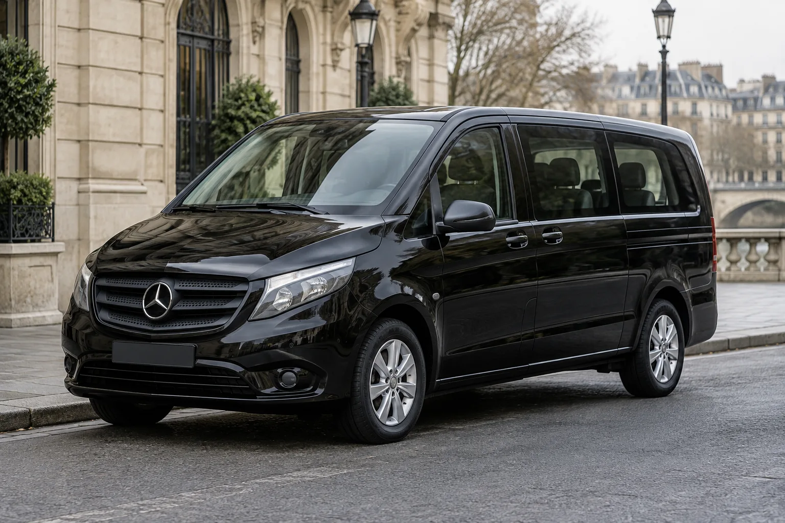 Black Mercedes Vito Tourer